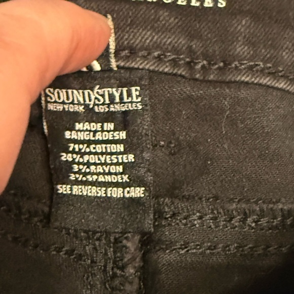 Sound/Style Jamie Ankle Skinny Slim & Sleek Jeans NWT Black 6 - Picture 9 of 12
